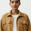 Lyocell and 24% Linen Blend Ruched Waist Jacket Lyocell and 24% Linen Blend Ruched Waist Jacket