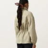 Lyocell and 24% Linen Blend Ruched Waist Jacket Lyocell and 24% Linen Blend Ruched Waist Jacket