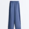 Lyocell Blend and 24% Linen Straight Trousers Lyocell Blend and 24% Linen Straight Trousers