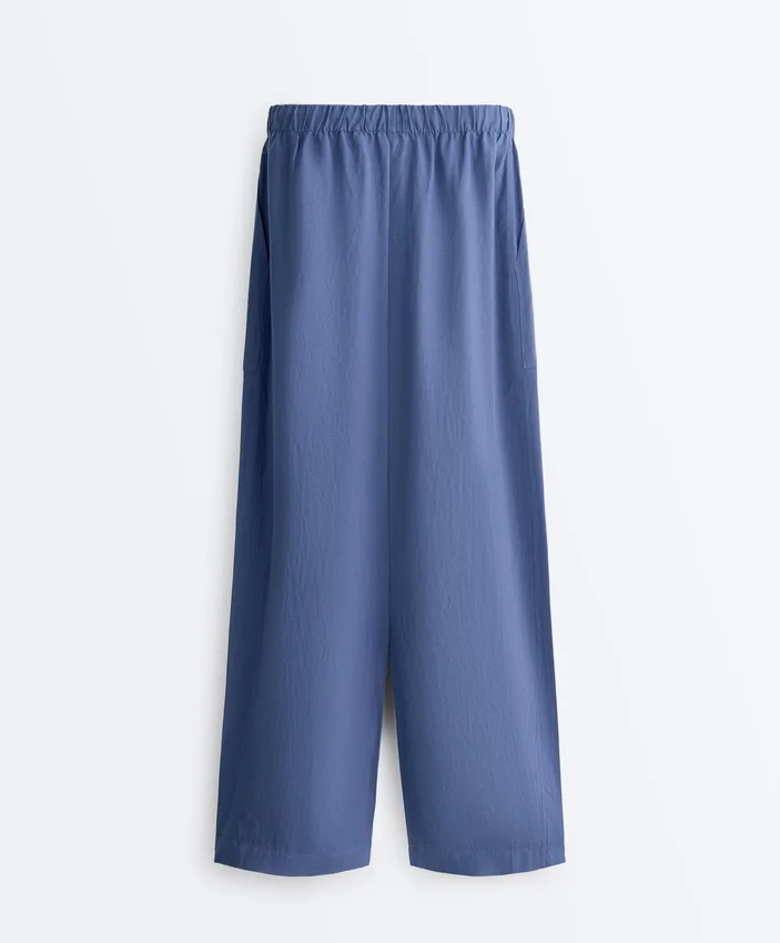 Lyocell Blend and 24% Linen Straight Trousers Lyocell Blend and 24% Linen Straight Trousers