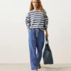 Lyocell Blend and 24% Linen Straight Trousers Lyocell Blend and 24% Linen Straight Trousers