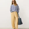 Lyocell Blend and 24% Linen Straight Trousers Lyocell Blend and 24% Linen Straight Trousers