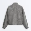 Lyocell Blend Gingham Bomber Jacket Lyocell Blend Gingham Bomber Jacket
