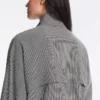 Lyocell Blend Gingham Bomber Jacket Lyocell Blend Gingham Bomber Jacket