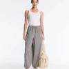 Lyocell Blend Gingham Maxi Bloomer Trousers Lyocell Blend Gingham Maxi Bloomer Trousers