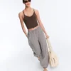 Lyocell Blend Gingham Maxi Bloomer Trousers Lyocell Blend Gingham Maxi Bloomer Trousers