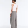 Lyocell Blend Gingham Maxi Bloomer Trousers Lyocell Blend Gingham Maxi Bloomer Trousers