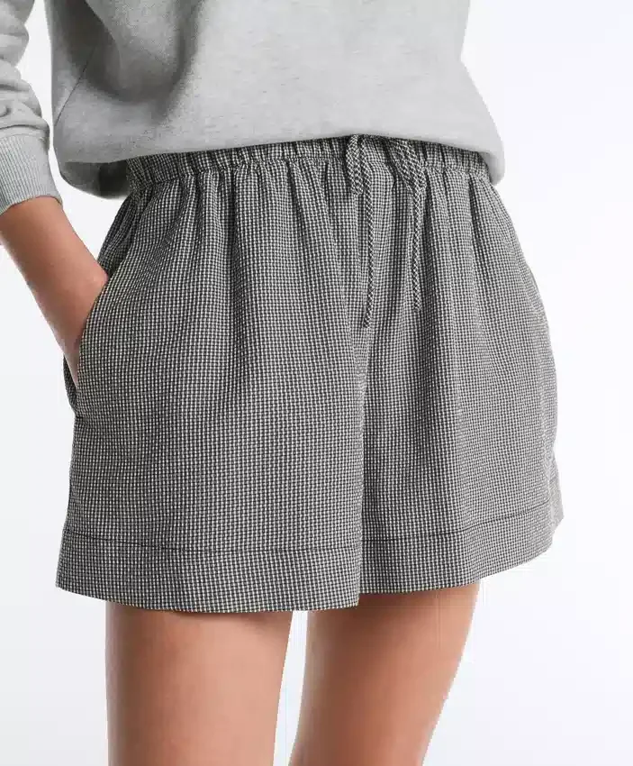 Lyocell Blend Gingham Shorts Lyocell Blend Gingham Shorts