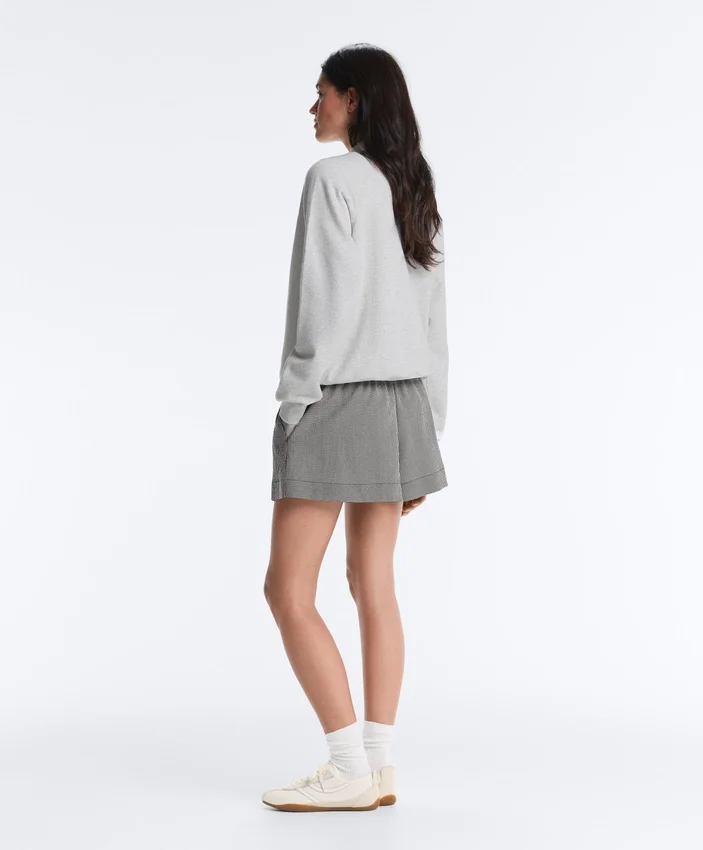 Lyocell Blend Gingham Shorts Lyocell Blend Gingham Shorts