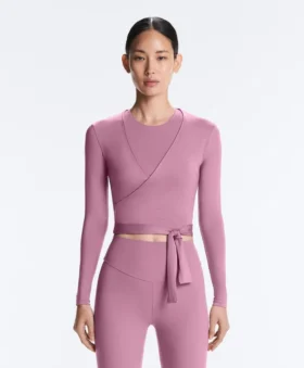 Lyocell Blend Wrap T-Shirt