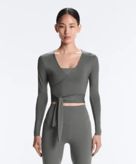 Lyocell Blend Wrap T-Shirt