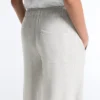 Marl Cotton Straight-Leg Trousers Marl Cotton Straight-Leg Trousers