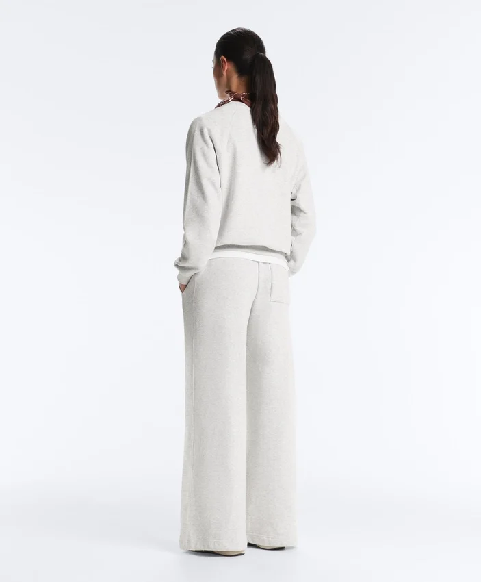 Marl Cotton Straight-Leg Trousers Marl Cotton Straight-Leg Trousers