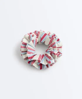 Maxi Striped 100% Cotton Scrunchie Maxi Striped 100% Cotton Scrunchie