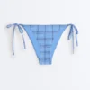 Medium-Coverage Check Print Tie Bikini Briefs Medium-Coverage Check Print Tie Bikini Briefs