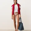 Medium-Coverage Striped Crochet Tie Bikini Briefs Medium-Coverage Striped Crochet Tie Bikini Briefs
