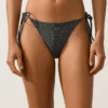 Medium-Coverage Tie Bikini Briefs in Washed-Effect Jacquard Medium-Coverage Tie Bikini Briefs in Washed-Effect Jacquard