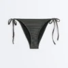 Medium-Coverage Tie Bikini Briefs in Washed-Effect Jacquard Medium-Coverage Tie Bikini Briefs in Washed-Effect Jacquard