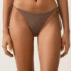 Medium-Coverage Tie Bikini Briefs with Mini Polka Dot Print Medium-Coverage Tie Bikini Briefs with Mini Polka Dot Print