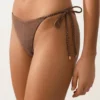 Medium-Coverage Tie Bikini Briefs with Mini Polka Dot Print Medium-Coverage Tie Bikini Briefs with Mini Polka Dot Print