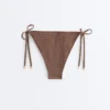 Medium-Coverage Tie Bikini Briefs with Mini Polka Dot Print Medium-Coverage Tie Bikini Briefs with Mini Polka Dot Print