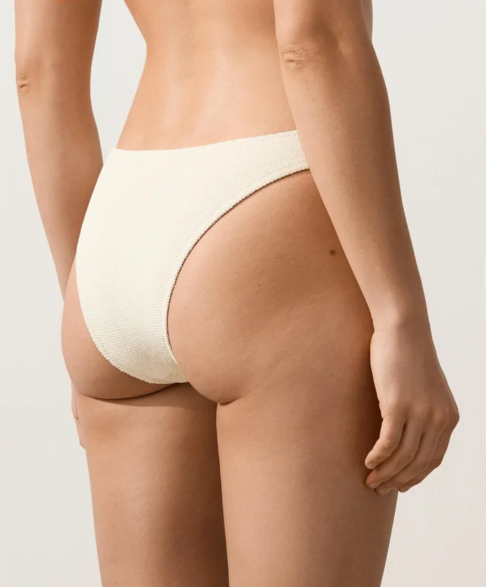 Medium-Coverage U-Cut Crinkle Bikini Briefs Medium-Coverage U-Cut Crinkle Bikini Briefs