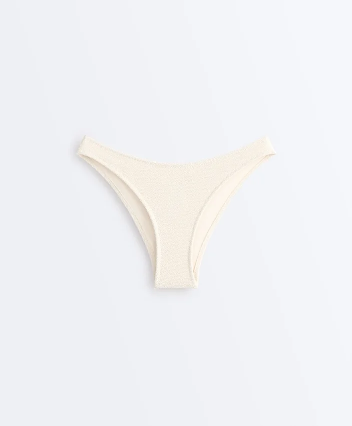 Medium-Coverage U-Cut Crinkle Bikini Briefs Medium-Coverage U-Cut Crinkle Bikini Briefs