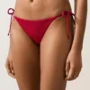 Medium-Coverage Waffle Bikini Briefs with Ties Medium-Coverage Waffle Bikini Briefs with Ties