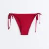 Medium-Coverage Waffle Bikini Briefs with Ties Medium-Coverage Waffle Bikini Briefs with Ties