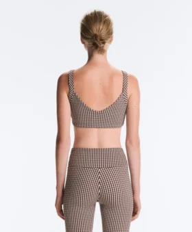 Medium Support Gingham Sports Bra