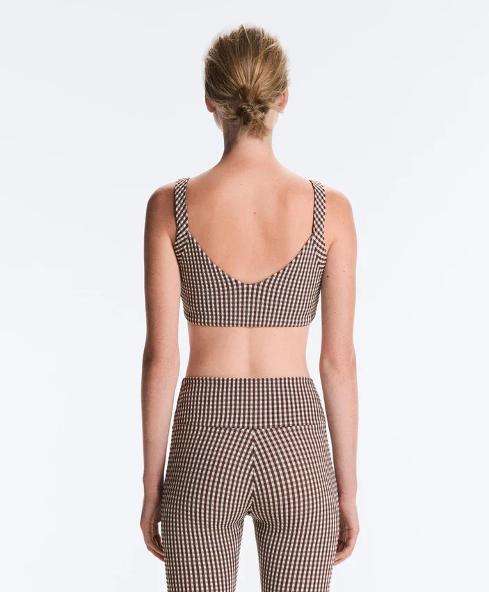 Medium Support Gingham Sports Bra Medium Support Gingham Sports Bra