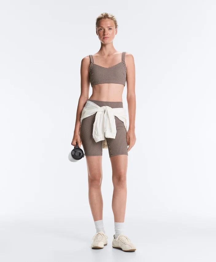 Medium Support Gingham Sports Bra Medium Support Gingham Sports Bra