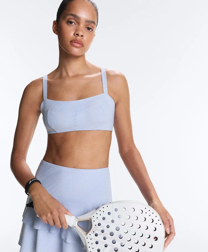 Medium Support Straight Stripe Sports Bra Medium Support Straight Stripe Sports Bra