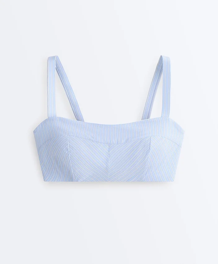 Medium Support Straight Stripe Sports Bra Medium Support Straight Stripe Sports Bra