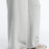 Melange Piqué Straight-Leg Trousers Melange Piqué Straight-Leg Trousers