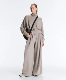 Soft-Touch Corset Belt Jacket with Modal