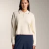 Mini Cable Knit Polo Neck Jumper Mini Cable Knit Polo Neck Jumper