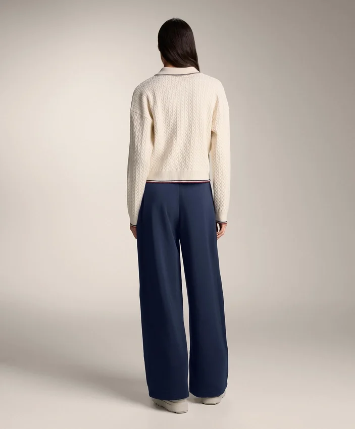 Mini Cable Knit Polo Neck Jumper Mini Cable Knit Polo Neck Jumper