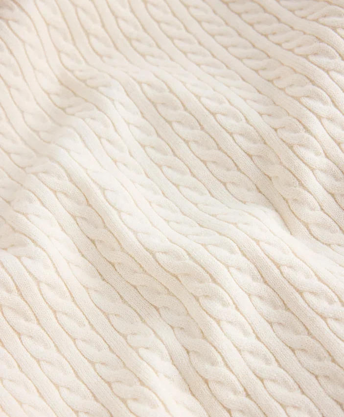 Mini Cable Knit Polo Neck Jumper Mini Cable Knit Polo Neck Jumper