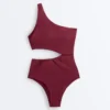 Mini Check Jacquard Asymmetric Trikini Mini Check Jacquard Asymmetric Trikini