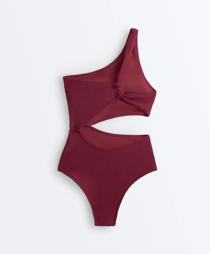 Mini Check Jacquard Asymmetric Trikini Mini Check Jacquard Asymmetric Trikini