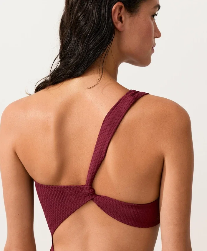 Mini Check Jacquard Asymmetric Trikini Mini Check Jacquard Asymmetric Trikini