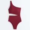 Mini Check Jacquard Asymmetric Trikini Mini Check Jacquard Asymmetric Trikini