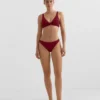Mini Check Jacquard Halter Bikini Top Mini Check Jacquard Halter Bikini Top