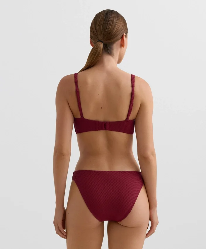 Mini Check Jacquard Halter Bikini Top Mini Check Jacquard Halter Bikini Top