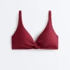 Mini Check Jacquard Halter Bikini Top Mini Check Jacquard Halter Bikini Top