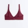 Mini Check Jacquard Halter Bikini Top