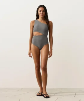 Mini Gingham Asymmetric Trikini