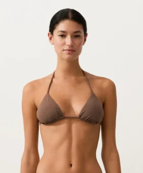 Mini Polka Dot Triangle Bikini Top