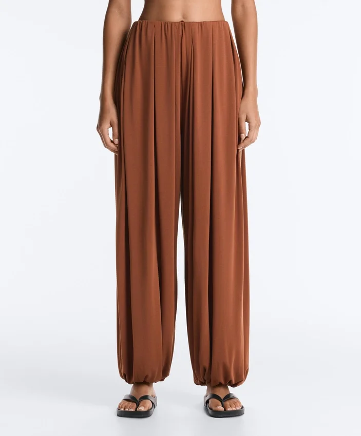 Modal Blend Balloon Trousers Modal Blend Balloon Trousers